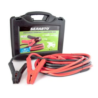 Пускові дроти для прикурювання авто БЕЛАВТО BP100 1000 A 7 м фото