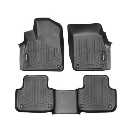 Резиновые коврики WeatherTech в салон авто Audi Q7 2016+ (передний и задний (второй) ряд) фото