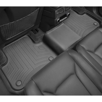 Резиновые коврики WeatherTech в салон авто Audi Q7 2016+ (передний и задний (второй) ряд) фото