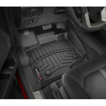 Резиновые коврики WeatherTech в салон авто Ford F-150 SuperCrew 2015+ (передний и задний ряд) фото
