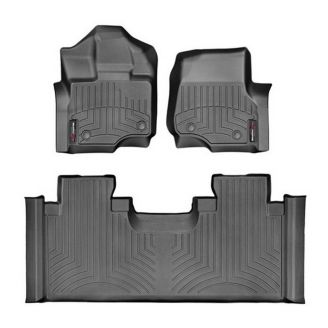 Резиновые коврики WeatherTech в салон авто Ford F-150 SuperCab 2015+ (передний и задний ряд) фото