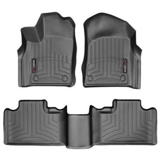 Резиновые коврики WeatherTech в салон авто Jeep Grand Cherokee 2016+ (передний и задний ряд) фото