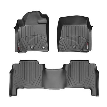 Резиновые коврики WeatherTech в салон авто Toyota Land Cruiser 2012+ (передний и задний ряд) фото