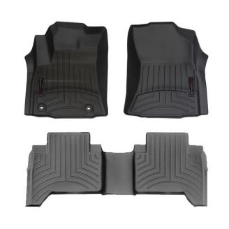 Резиновые коврики WeatherTech в салон авто Toyota Hilux 2015+ (передний и задний ряд) фото