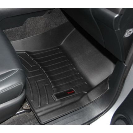 Резиновые коврики WeatherTech в салон авто Toyota Hilux 2015+ (передний и задний ряд) фото