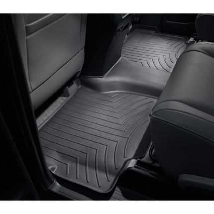 Резиновые коврики WeatherTech в салон авто Toyota Sequoia 2012+ (передний и задний ряд без консоли) фото