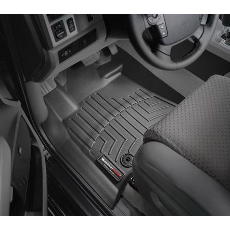 Резиновые коврики WeatherTech в салон авто Toyota Sequoia 2012+ (передний и задний ряд без консоли) фото