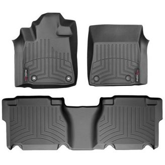 Резиновые коврики WeatherTech в салон авто Toyota Tundra 2012+ (передний и задний ряд Crewmax) фото