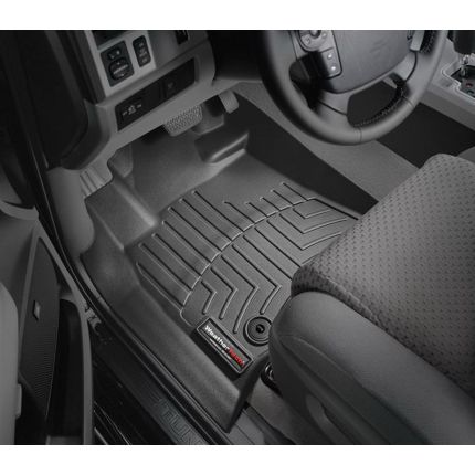 Резиновые коврики WeatherTech в салон авто Toyota Tundra 2012+ (передний и задний ряд Double Cab) фото