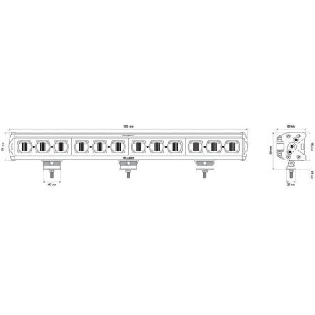 Светодиодная балка ProLight EVO 120W 6D ближний свет фото