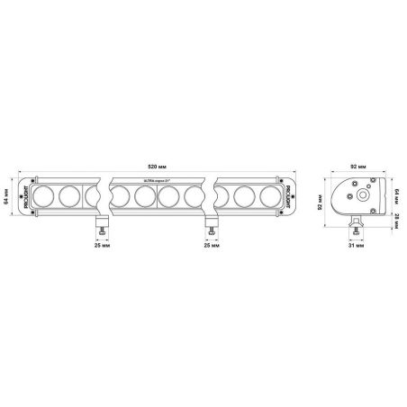 Светодиодная балка ProLight Ultra 120W CREE spot фото