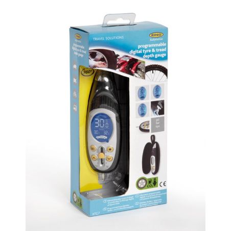 Манометр для шин электронный RING RTG7 фото