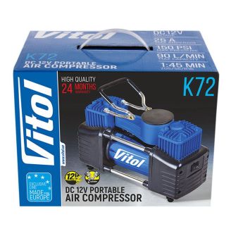 Двухпоршневой компрессор для внедорожника Vitol К-72 90 л/мин фото 2