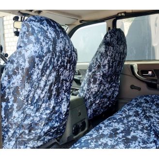 Чехлы грязезащитные на предние и задние сиденья - NADI auto пиксель синий 1130-1907 фото 2