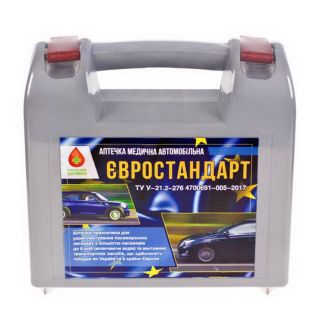 Автомобильная аптечка 625 ЕВРО (с медикаментами) фото