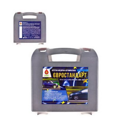 Автомобильная аптечка 625 ЕВРО (с медикаментами) фото