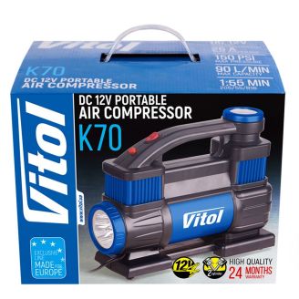 Двопоршневий компресор для позашляховика Vitol К-70 90 л/хв. фото 2