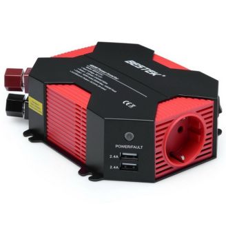 Автомобільний інвертор - Bestek SBMR4013IU (з 12 на 220 вольт, 400W) фото