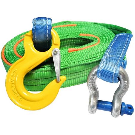 Буксировочный трос для автомобиля Takelag 14 тонн (крюк-шакл) фото