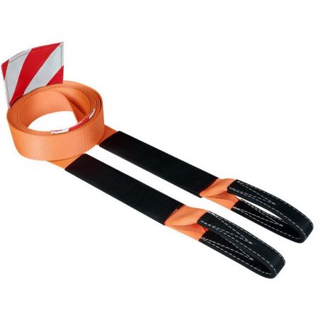 Буксировочный трос со светоотражающими флажками ORPRO 4 тонны (петля-петля) фото