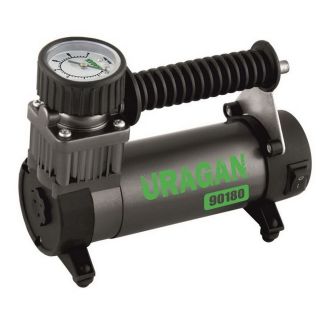 Компрессор автомобильный компактный 12 вольт от прикуривателя 35 л/мин URAGAN 90180 фото