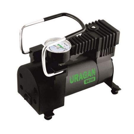 Компрессор автомобильный компактный 12 вольт от прикуривателя 35 л/мин URAGAN 90110 фото