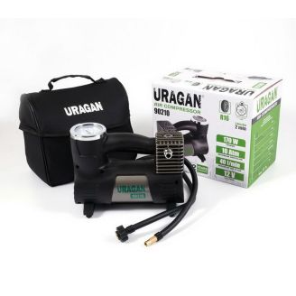 Компрессор автомобильный 12 вольт от прикуривателя 40 л/мин URAGAN 90210 фото 2
