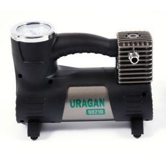 Компрессор автомобильный 12 вольт от прикуривателя 40 л/мин URAGAN 90210 фото