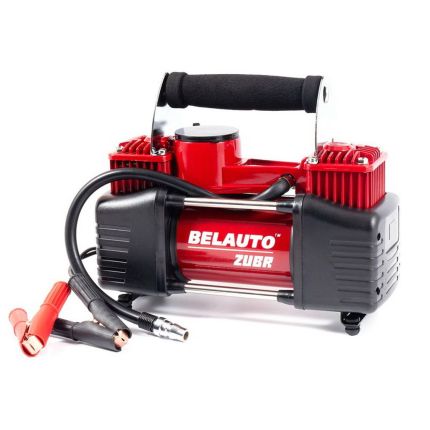 Двухпоршневой автомобильный компрессор - BELAUTO ЗУБР (90 л/мин) фото