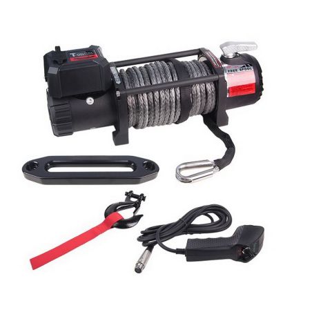 Электрическая лебедка для авто, T-Max EW-9500/4309 кг 12В (9229104) фото Электрическая лебедка для авто, T-Max EW-9500/4309 кг 12В (9229104) фото