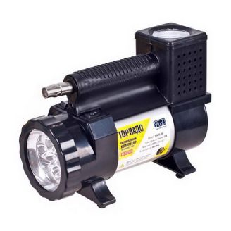 Портативный автомобильный компрессор с Led фонарём - Vitol Торнадо КА-Т12181 (40 л/мин) фото