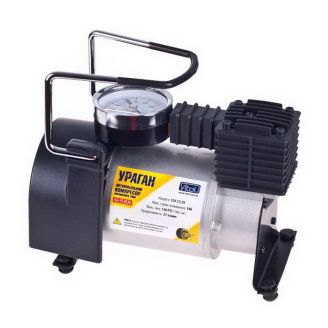 Портативный автомобильный компрессор со встроенным манометром - Vitol Ураган КА-У12030 (37 л/мин) фото 2