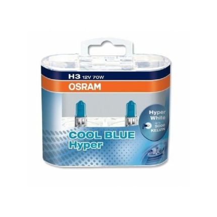 Галогеновая лампа Osram COOL BLUE HYPER 2x H3 (PK22S) OS 62151 CBH Компл (2шт)