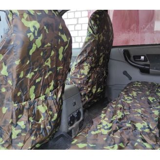 Чехлы грязезащитные на предние и задние сиденья - NADI auto камуфляж зеленый 1130-1349 фото 2