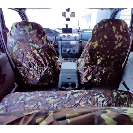Чохли брудозахисні на передні та задні сидіння - NADI auto камуфляж зелений 1130-1349 фото