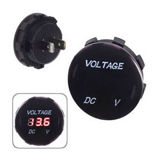 Електронний вольтметр у машину - (вологозахищений, врізний, 12-24В) 2371 фото 2