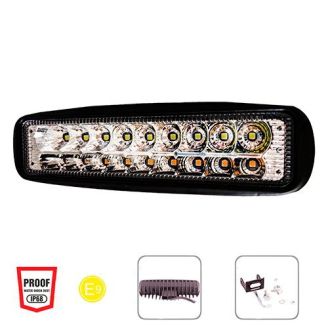 Фара робочого світла WLP-20RT2 SPOT 10Led*2W 10Led*1W (158*43*57)/10-30V/20W+10W/6000K/з ф. повороту  фото