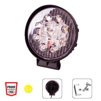Фара рабочего света WLP-27R1S2 SPOT 9Led*3W (111*20)/10-30V/27W/6000K (WLP-27R1S2) фото