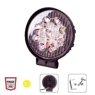 Фара рабочего света WLP-27R1F5 FLOOD 9Led*3W (114*50)/10-30V/27W/6000K фото