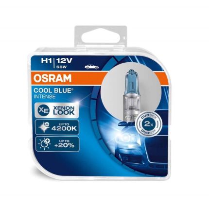 Галогеновая лампа Osram Cool Blue Intence H1 (64150CBI HCB) Компл (2шт)