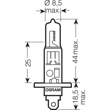 Галогеновая лампа Osram Night Breaker Unlimited H1 55w +110% (64150 NBU) Компл (2шт) фото Галогеновая лампа Osram Night Breaker Unlimited H1 55w +110% (64150 NBU) Компл (2шт) фото