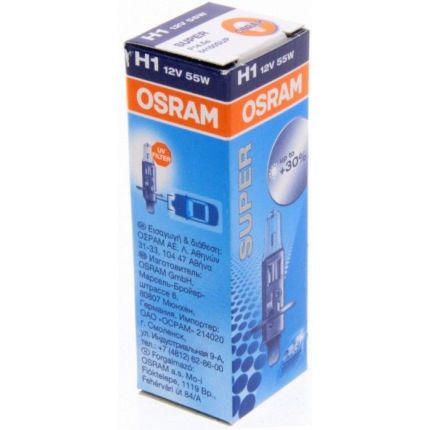 Галогеновая лампа Osram SUPER (H1, 64150SUP) 1 шт