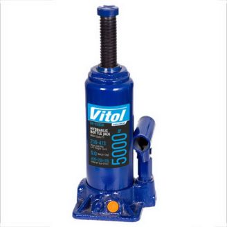 Гидравлический домкрат для авто Vitol T90504S/ДБ-05004К 5 тонн (кейс) фото 2