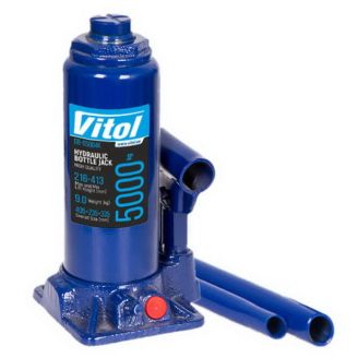 Гидравлический домкрат для авто Vitol T90504S/ДБ-05004К 5 тонн (кейс) фото
