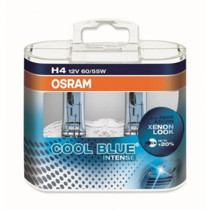 Галогеновая лампа Osram Cool Blue Intense H4 4200K Компл (2шт)