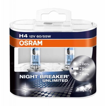 Галогеновая лампа Osram Night Breaker Unlimited 64193 NBU HCB Компл (2шт)