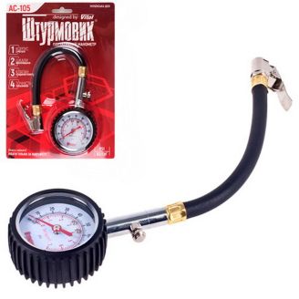 Механический манометр для шин - Штурмовик АС-105 фото