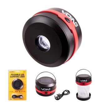 Фонарь для кемпинга VOIN VL-53, 3W XPE/Power Bank1200mAh/солн. панель/складной (VL-53) фото