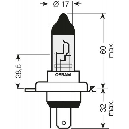 Галогеновая лампа Osram H4 12v 60/55-43 Silverstar 2.0 (+ 60 %) Компл (2шт) фото Галогеновая лампа Osram H4 12v 60/55-43 Silverstar 2.0 (+ 60 %) Компл (2шт) фото
