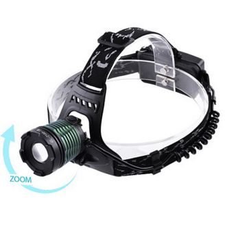 Фонарь налобный Police 2188-T6, ЗУ 220V/12V, 2х18650, zoom, Box (2188-T6) фото
